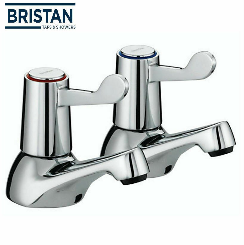 Bristan Lever Bath Taps with Ceramic Disc Valves Chrome VAL 3/4 C CD
