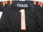 Ja’Marr Chase Cincinnati Bengals Signed Football Jersey with COA