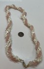 Vintage Faux Pearl & Rose Quartz Beaded Necklace, 88.4g — photo 4