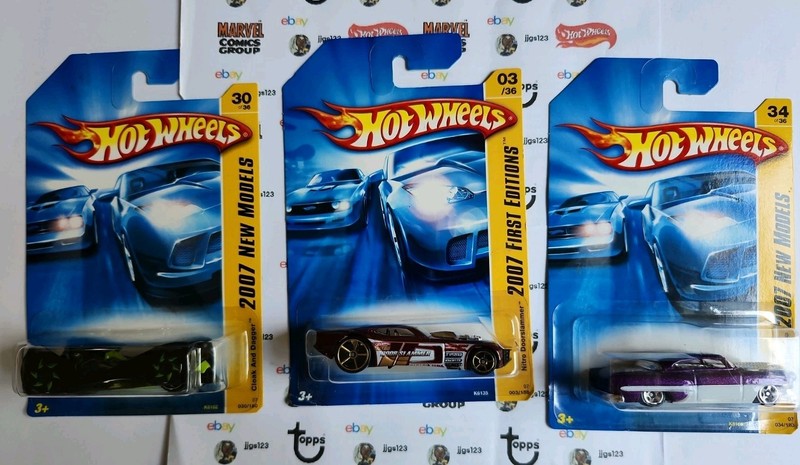 2007 HW LOT of 3: New Models Custom '53 Chevy, Cloak & Dagger, Nitro Doorslammer