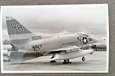 Düsenjäger Navy A-4C VC7W. Target UH20, Original Foto ca. 1973