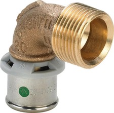 Viega Sanfix Fosta Sanfix P-Übergangsbogen 90 Grad, d 32mm, R 1 Rotguss Modell 2
