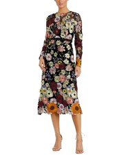 Mac Duggal High Neck Floral Embellished Dress Women's
