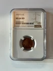 1937-S 1C Lincoln Cent MS66 RD NGC Wheat Penny