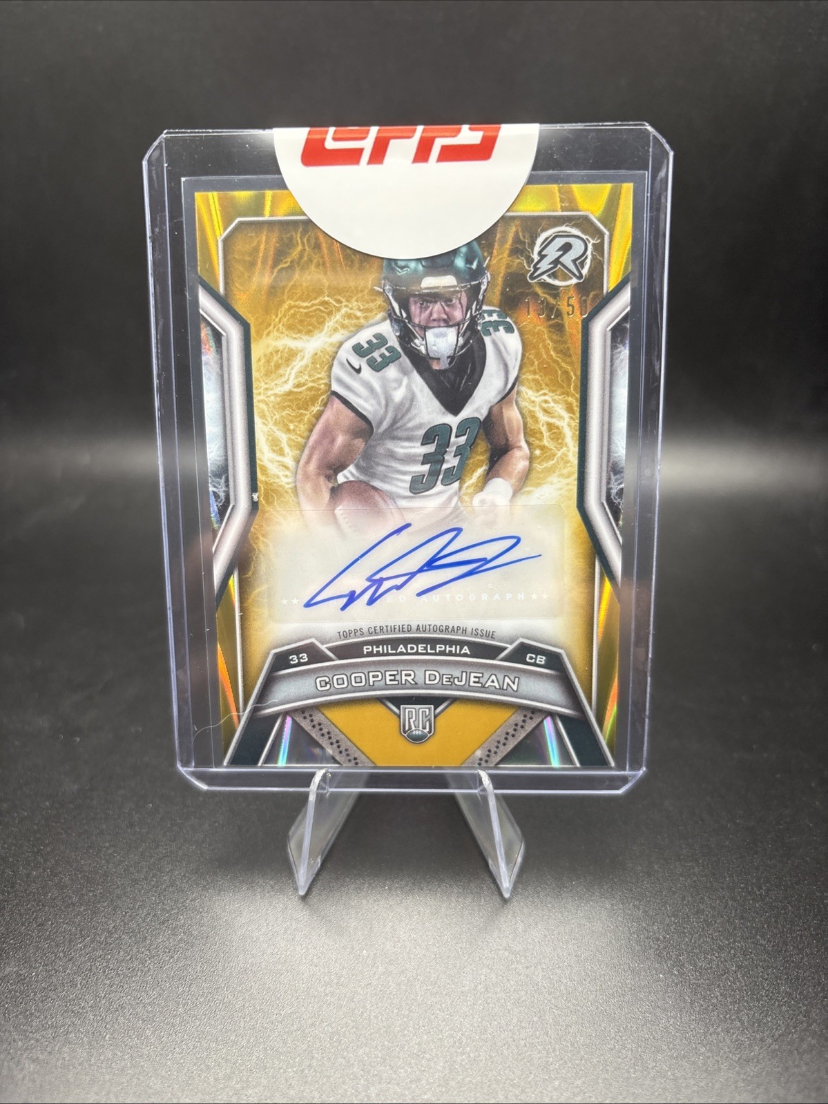 2024 Topps Resurgence Cooper Dejean GOLD /50 Power Surge AUTO Rookie EAGLES