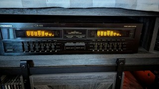 Pioneer GR 555 7 Band Analog Stereo Graphic Equalizer w/ RCA I/O Black