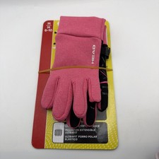 HEAD Kids Touchscreen Gloves M 6  10 Pink Sensatec Silicone Grip Winter