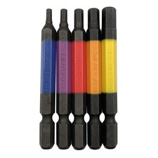 ANEX Color Bit Hex Wrench Single Head 65mm 5 Piece 2.5/3/4/5/6mm ACHX5-65L