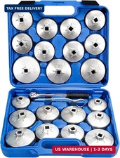 Oil Filter Wrench Set 23pcs Aluminum Alloy Cup Oil Filter Type Wrench Socket Rem