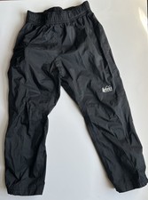 REI Co-op Rainier Rain Pants Unisex Waterproof Sz XXS 4-5 Hiking Adjustable