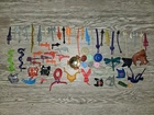 (62) MOTU Vintage 80's Parts Weapons Swords Guns Shields Belts Accessories Lot