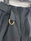 A.L.C. Womens Black Flat Front Slash Pocket Belted Ankle Pants Size 8 — photo 3