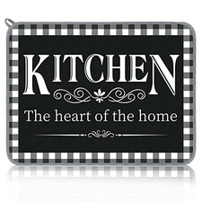 18 x 24 Inch Buffalo Plaid Dish Drying Mat Drying Dish Pad Absorbent