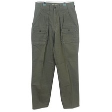 Cabela's Woman's 7 Pocket Hiker Camping Utility Green Khaki Cargo Pants Size 4