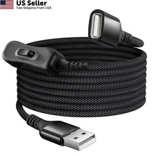 Itramax USB On Off Switch Cable,USB Extension Cable Support 3.3FT/1M, Black