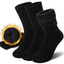 Women Heated Socks Ski Winter Thermal Hiking Snowboarding Thick Boot Insulate...