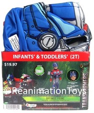Transformers Optimus Prime Jumpsuit Costume w/Muscles Mask 2T NEW