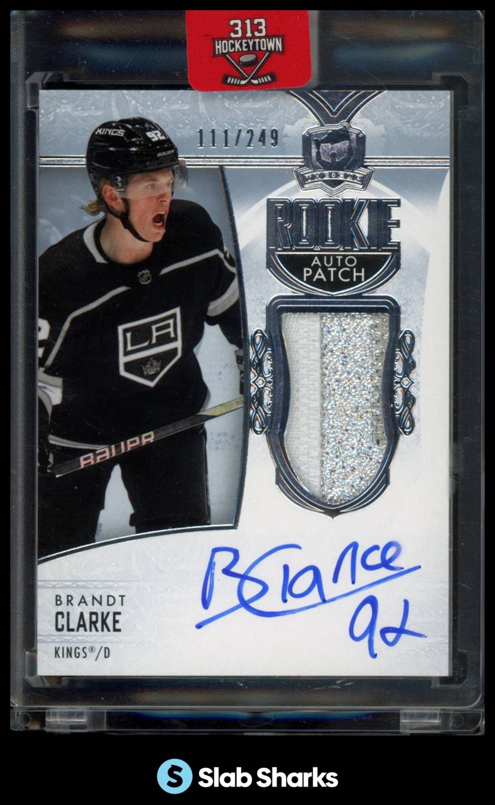 2022 UPPER DECK THE CUP #122 BRANDT CLARKE ROOKIE PATCH AUTO RC ROOKIE /249