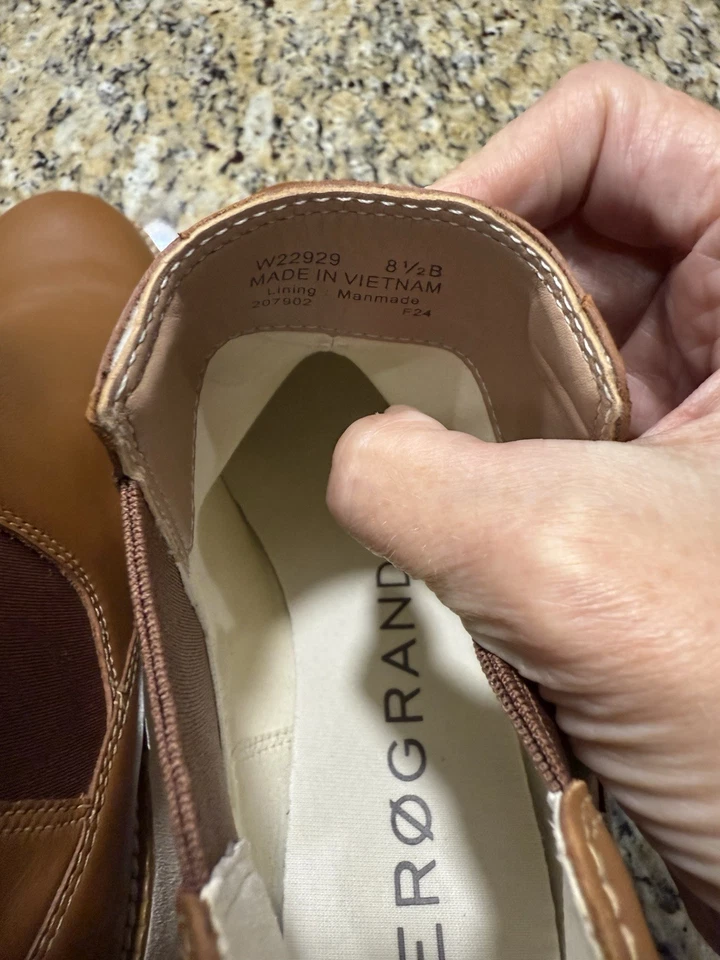 Botas de cuero marrón para mujer Cole Haan talla 8,5 Foto 3 de 4