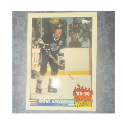Topps Wayne Gretzky Los Angeles Kings 1989-90 Team & League Leaders Cards
