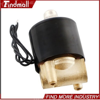Findmall 1/4 In Solenoid Valve Air Water DC DN8 N/C Gas Oil Normally Closed 12V