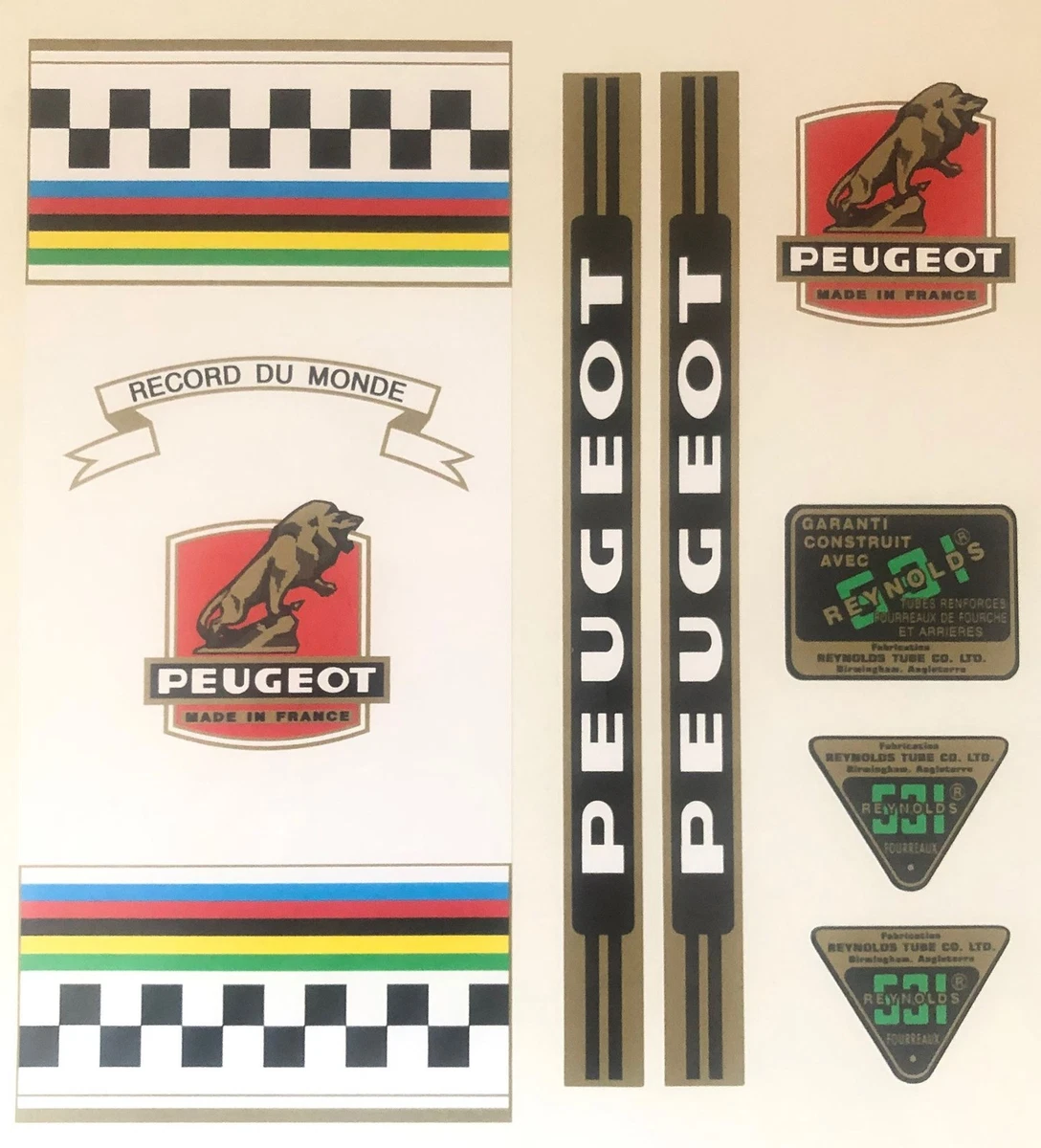 CADRE VELO PEUGEOT PS10 REYNOLDS 531 2890g 54×54cm 122.4 mm B.SUISSE/FF 🇫🇷 D11 EUR 150,02 - FR