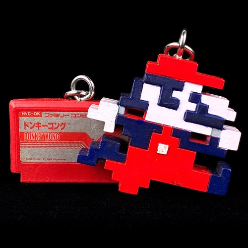 2005 Banpresto Mario Donkey Kong Nintendo Cassette Twin Keychain Figure Japan