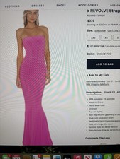 Norma Kamala X REVOLVE strapless Fishtail Gown