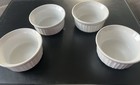 Set of 4 CorningWare French White Ribbed Ramekin 7 oz 200ml 4 x 2” — photo 1