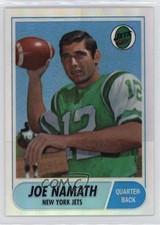 1996 Stadium Club Finest Reprint Refractor Joe Namath (1968 Topps) #4 HOF 18re