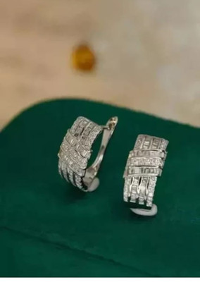 1.20 Ct Round Cut Lab Created Diamond Stud Earrings 14K White Gold Plated