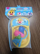 PINKFONG Baby Shark Bath Time Play Set 5figure Shower Fishing Toy Korea Ani
