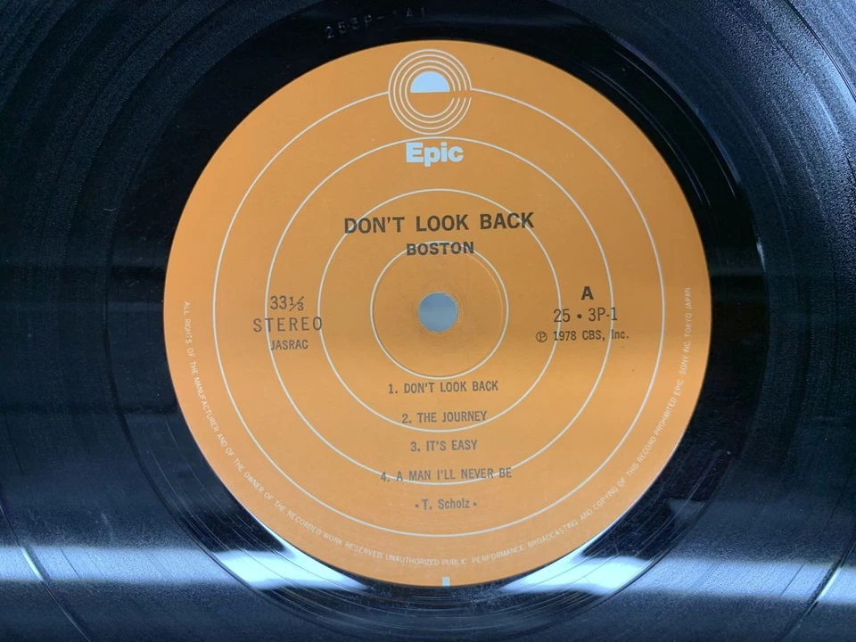 Boston Don't Look Back Japan LP [60053ER] - Image 2 of 2
