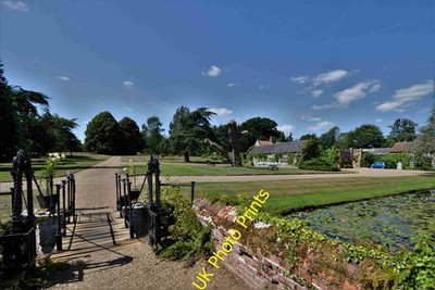 Photo A3 Mannington Hall: The view towards the stable block from the bri c2018
