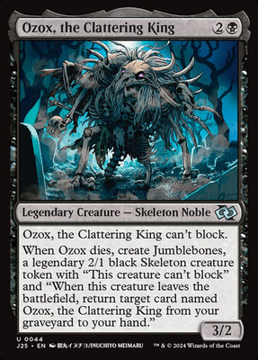 Ozox, the Clattering King 44 J25 Jumpstart MTG Black Skeleton Noble Meimaru NM