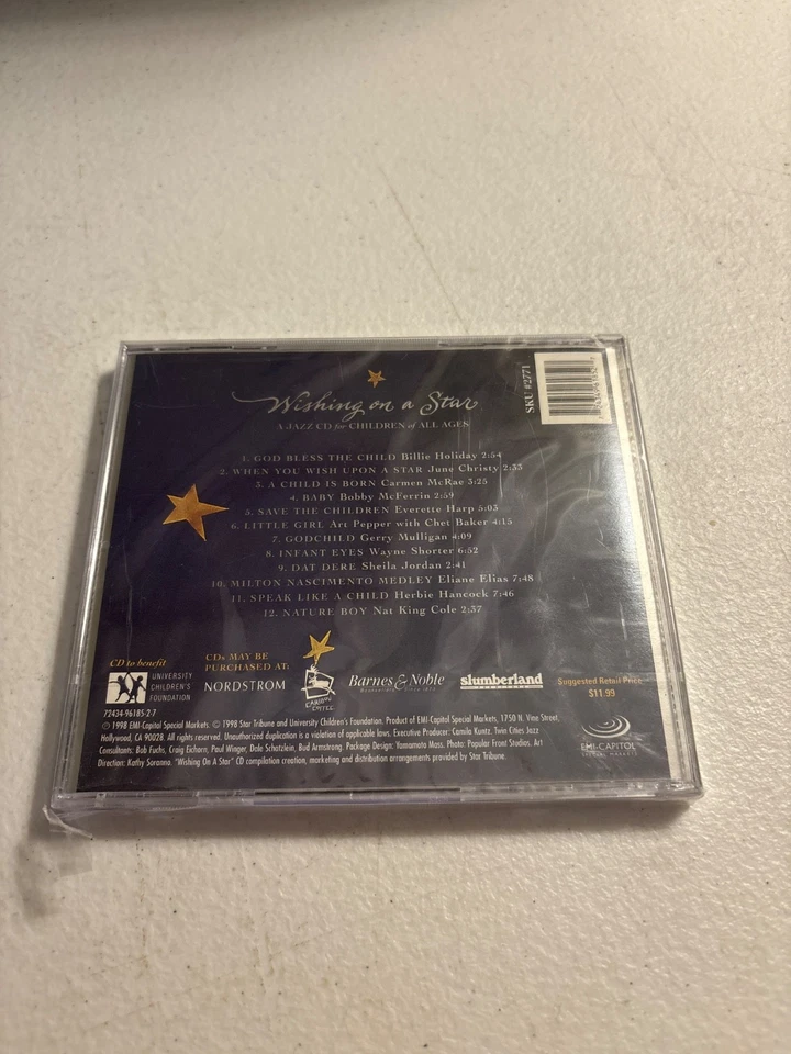 WISHING ON A STAR A JAZZ CD FOR CHILDREN OF ALL AGES CD 1998 EMI/CAPITOL SEALED Foto 2 de 2