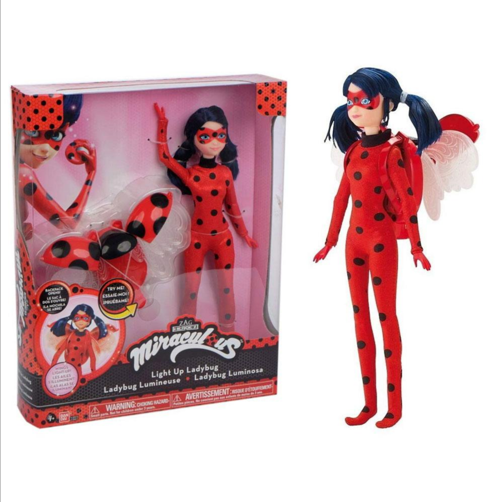 Miraculous Ladybug Doll Deluxe Wings Light Up 10 5in 25cm Bandai For Sale Online Ebay