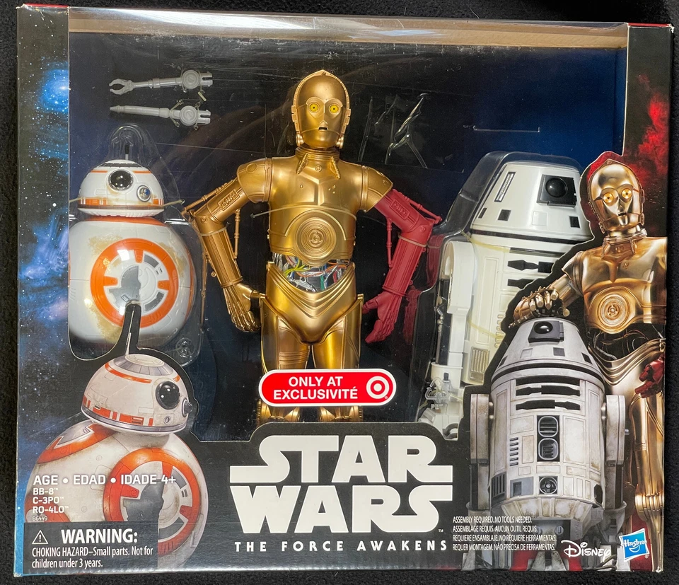 Juegos de acción Hasbro Star Wars 2015 12" Force Awakens droides y caminante de asalto sin usar, en caja Foto 2 de 4