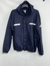 Bulwark FR Fire Resistant Full Zip Hoodie Men Extra Large Reg Blue Made in USA