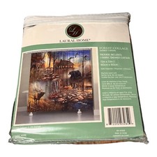 Laural Home Forest Collage Shower Curtain 72x72 Cabin Cottage