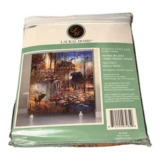 Laural Home Forest Collage Shower Curtain 72x72 Cabin Cottage