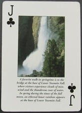 Yosemite National Park Lower Yosemite Fall Single Swap Wide Playing Card