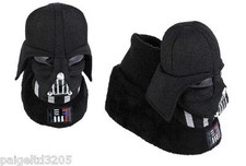 Star Wars Darth Vader Boy's Toddler SockTop Plush Black Slippers Pick your Sz