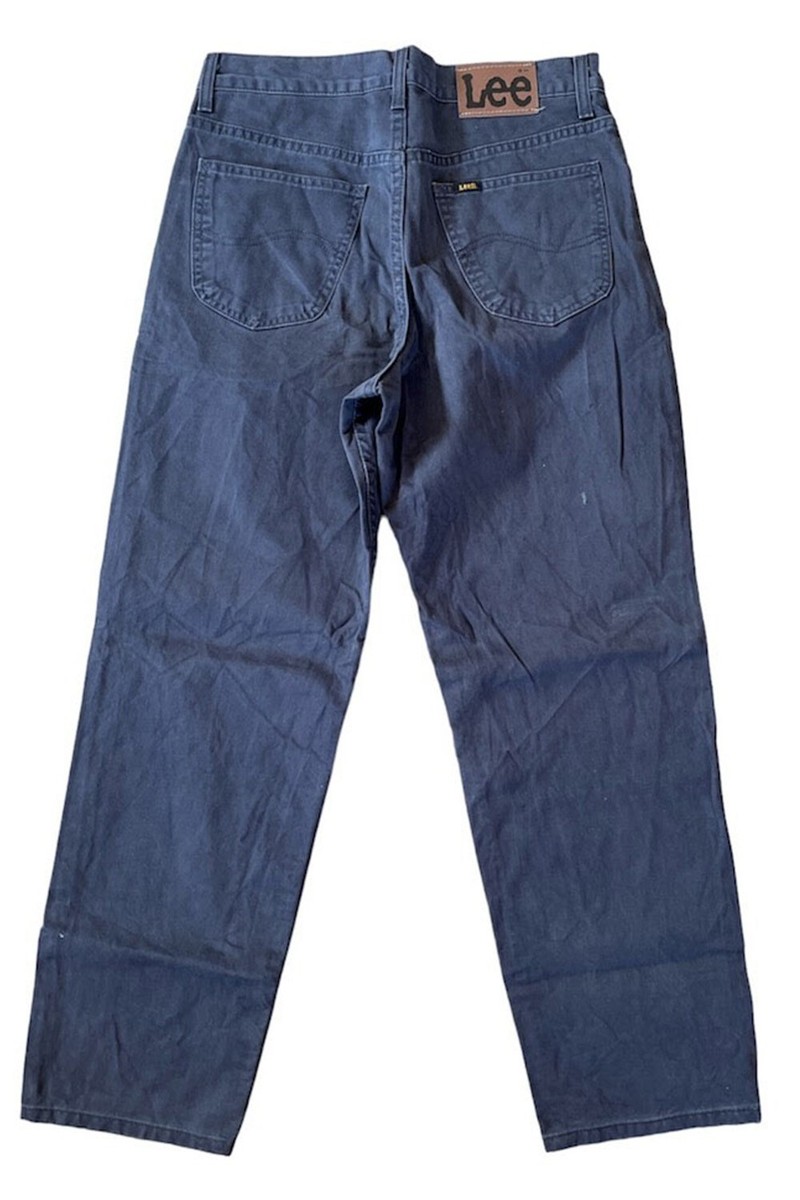 Lee Kansas Jeans Baggy Relax Fit Vintage Denim Grey Size 32 L29.5