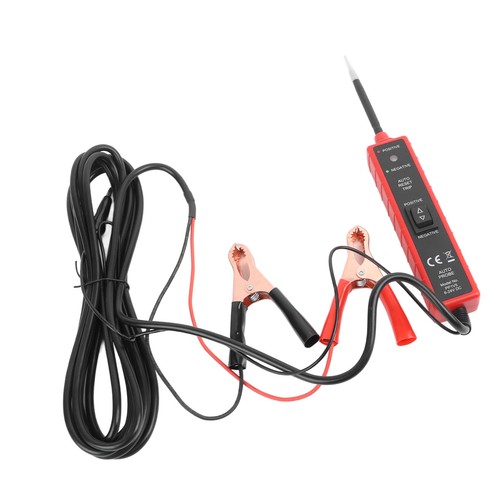 Testeur De Circuit / Lampe Témoin 6-24V - Robuste, Avec Pince Crocodile Et Cordon De 12 Pieds - Neuf