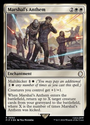 Marshal's Anthem Surge Foil - PIP 0694 - NM - MTG Magic