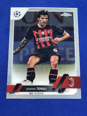 Sandro Tonali AC Milan #128 Topps UCC Chrome 2022/23