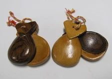 Castanets : souvenir instruments from Mexico - 30-40 years old, good shape