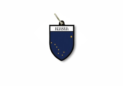 schlüsselanhänger schlüsselband flagge flaggen schild wappen stadt usa alaska