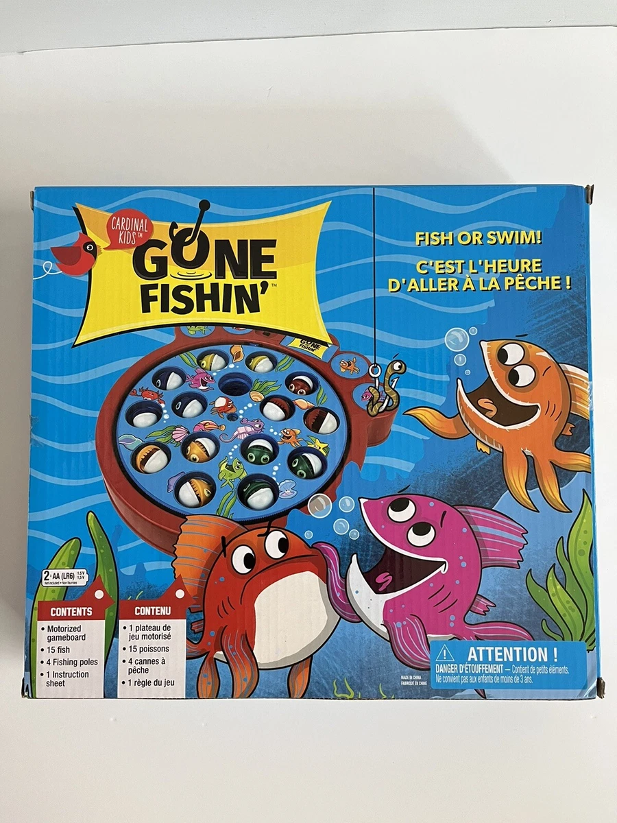 Reel Them in Let's Go Fishing GAME 2-4 Players Kids Ages 4 Need 2 AA Batteries for sale online